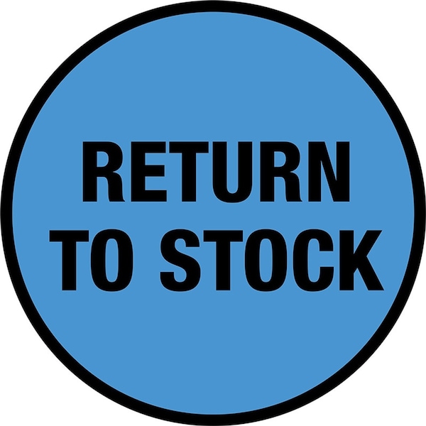 Return To Stock 16in Diameter Non Slip Floor Sign